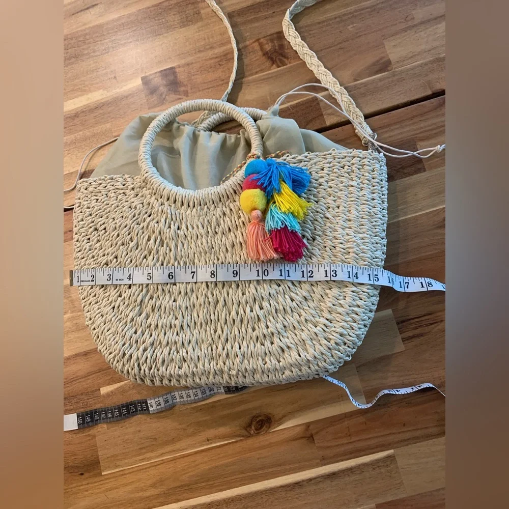 Hand Woven Handbag Boho Style NWT - Picture 4 of 9